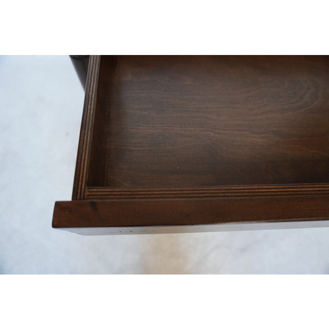 Miramar End Table With Drawer and Rush Shelf From Rooms & Gardens For Sale - Image 16 of 18