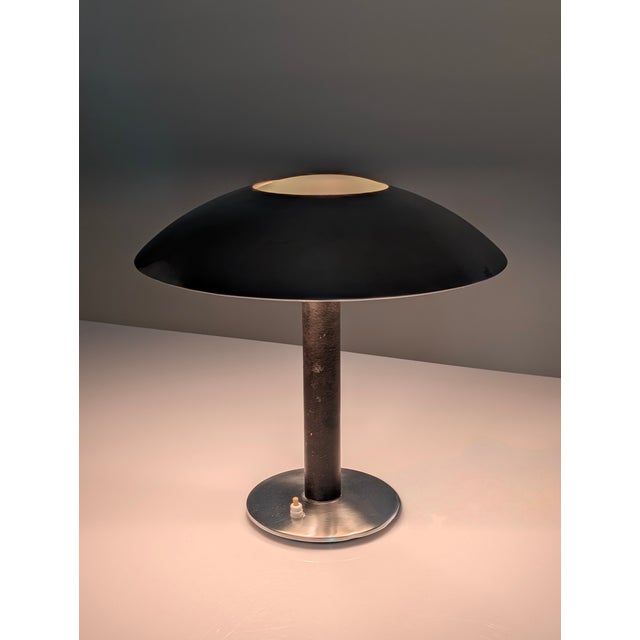 Leather Table Lamp by Metalarte, 1962 For Sale - Image 9 of 13