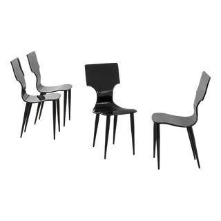 Vintage Chairs by Piero Fornasetti, 1950s, Set of 4 For Sale