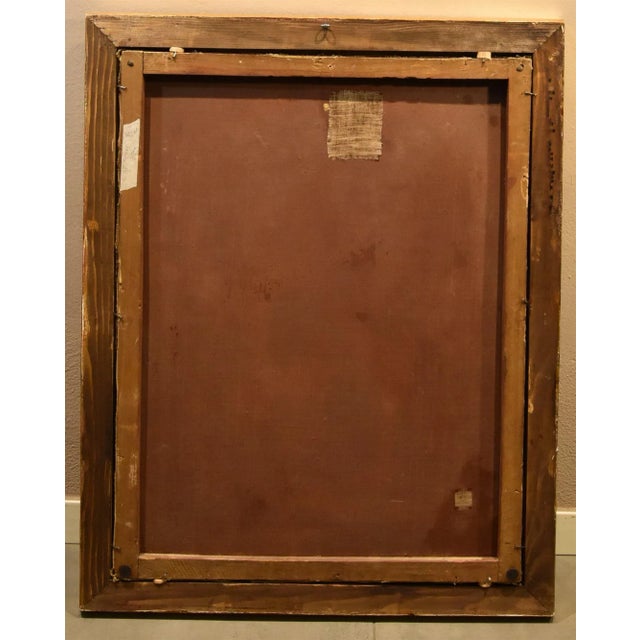 Giovanni Battista Beinaschi, Portrait of the Philosopher Democritus Beinaschi, 17th Century, Oil on Canvas, Framed For Sale - Image 11 of 13