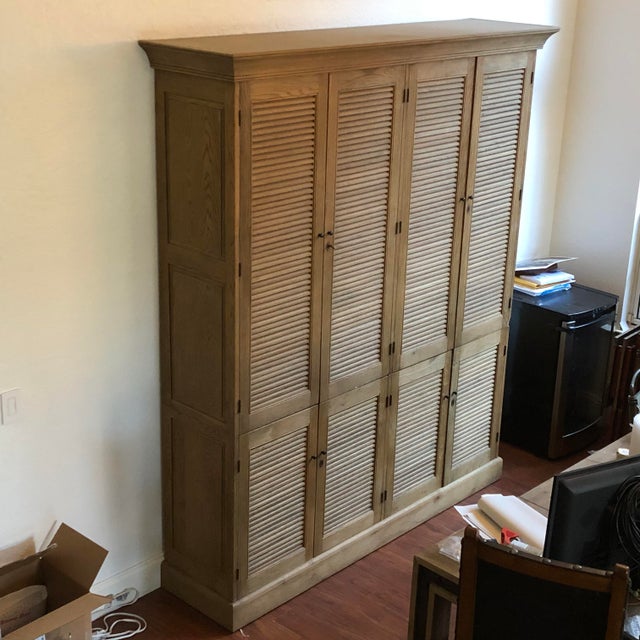 Restoration Hardware Shutter Double Armoire Chairish