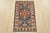 Farmhouse Kazak Rug 2’1” X 3’5” Blue Wool Tribal Hand-Knotted Oriental Carpet For Sale - Image 3 of 9