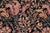 Shabby Chic 1990's Floral Pak-Persian Black/Red Wool Rug - 9'2'' X 11'10'' For Sale - Image 4 of 9