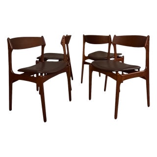 Danish Teak Dining Chairs by Erik Buch for O.D. Møbler, Denmark, 1960s, Set of 4 For Sale