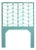 Ivy Headboard Twin, Turquoise For Sale