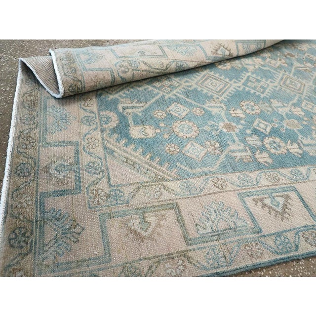 Ivory Galerie Shabab Collection Mid-20th Century Persian Malayer Throw Rug For Sale - Image 8 of 8