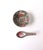 *Two bowl/spoon available, each set sold separately. Beautiful vintage Famille Rose porcelain bowl with matching spoon...