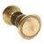 Traditional Cast Brass 3 In. Beaded Door Knob Set For Sale