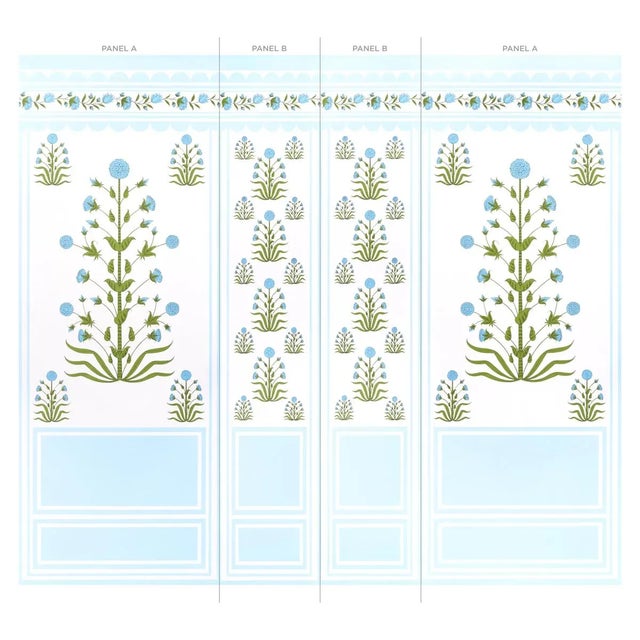 A charming combination of stylized flowers, scalloped borders and architectural geometries, Royal Poppy Panel B is a...