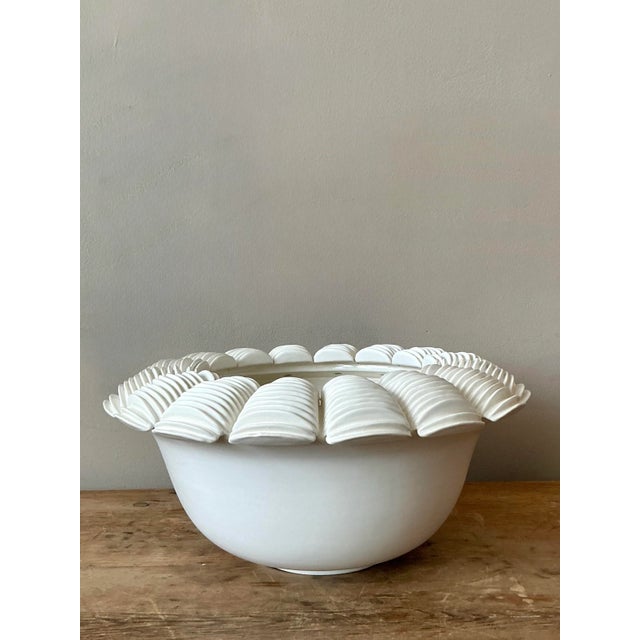 Late 20th Century Vintage Boho Matte Ceramic Bowl For Sale - Image 5 of 10