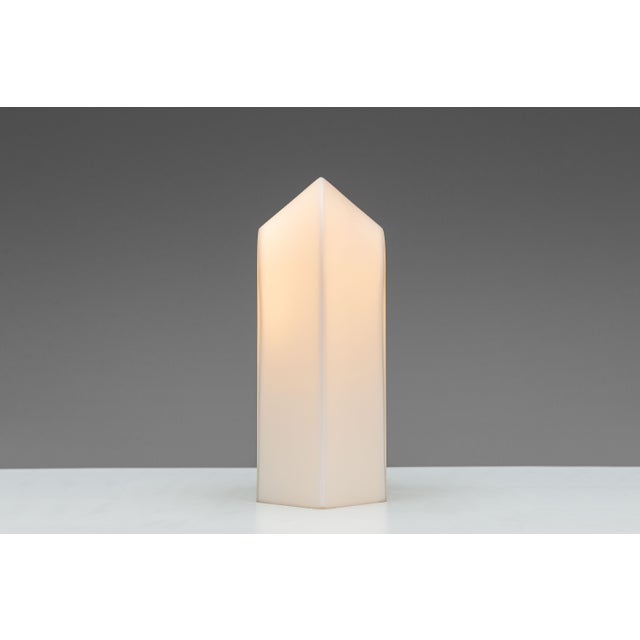 White Opal Glass Table Lamps with Brass Detail from Peill & Putzler, 1970s, Set of 2 For Sale - Image 12 of 16