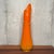 Orange Vintage Dark Orange Le Smith Ribbed Bittersweet Mid Century Modern Swung Vase For Sale - Image 8 of 8