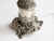 1950s Spanish Empire Silver-Plated Cast Brass Cupid Cherub Lamp With Scavo Flame Shade For Sale - Image 9 of 13