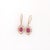 Metal Ruby Dangle Earrings With Earth Mined Diamonds: Solid 14k Gold, Oval 10x8mm, Pair For Sale - Image 7 of 7