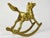 Vintage Solid Brass Rocking Horse Figurine For Sale - Image 6 of 7