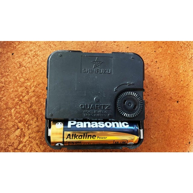 Large Handmade Leather Wall Clock, 1980s For Sale - Image 12 of 13