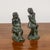 This pair of ceramic figurines, depicting delicate doves, represents a poetic example of mid-twentieth-century period...