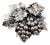 Vintage 1960s Signed Napier Silvertone Grape Cluster Brooch For Sale