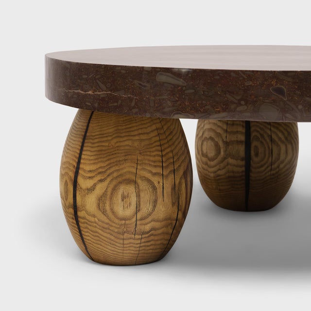 Chinese Full Moon Meditation Stone Table For Sale In Chicago - Image 6 of 8