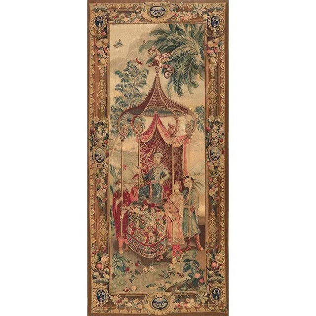 Textile 1990s 18th Century Tapestry Recreation “The Emperor on a Journey” For Sale - Image 7 of 7