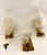 Glass Leaf Wall Lights with Gold and Brass Inclusions, 1940s, Set of 3 For Sale - Image 3 of 7