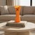 Late 20th Century Vintage Studio Art Glass Vase-Frosted Orange-Modern-Memphis Style-Contemporary For Sale - Image 5 of 11