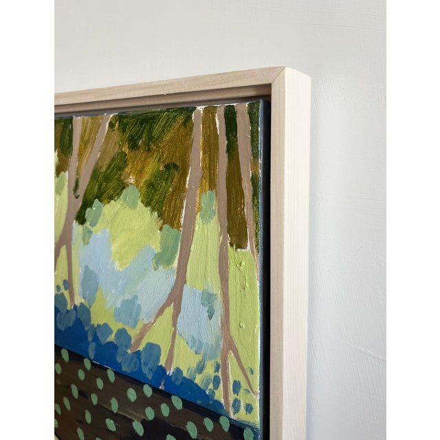Folk Art My Baby's Blanket, Original Oil Painting by Molly Mansfield For Sale - Image 3 of 5