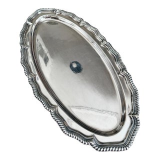 Antique Tiffany & Co Silver Plated Fish Platter For Sale