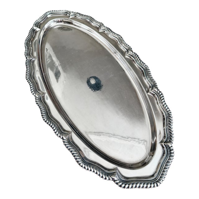 Antique Tiffany & Co Silver Plated Fish Platter For Sale