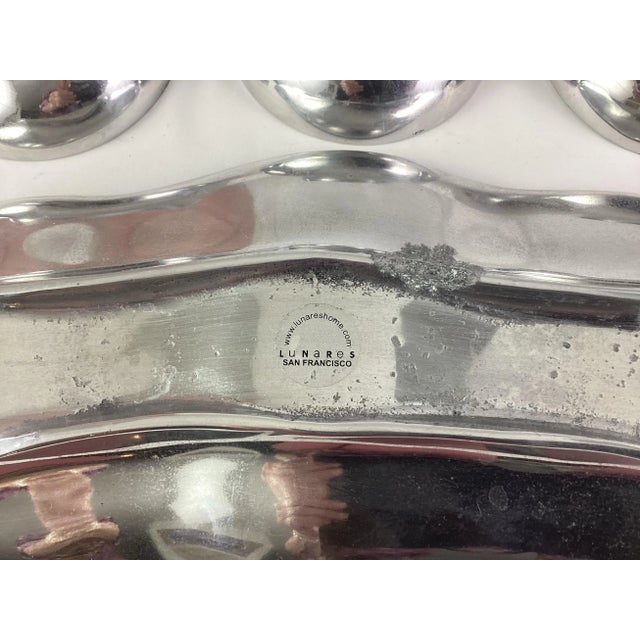 1990s 1990s Nima Oberoi-Lunares of San Francisco-Serving Tray/Condiment Server For Sale - Image 5 of 7