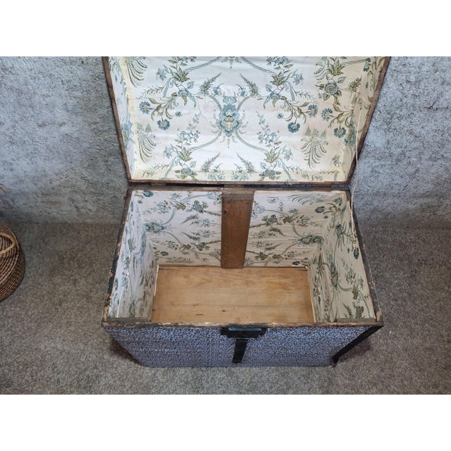 A superb antique travel trunk with a domed lid, characteristic of the second half of the 19th century, the napoleon iii...