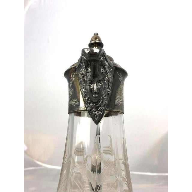 Art Nouveau Silver-Plated Claret Jug, 1900s For Sale - Image 9 of 14