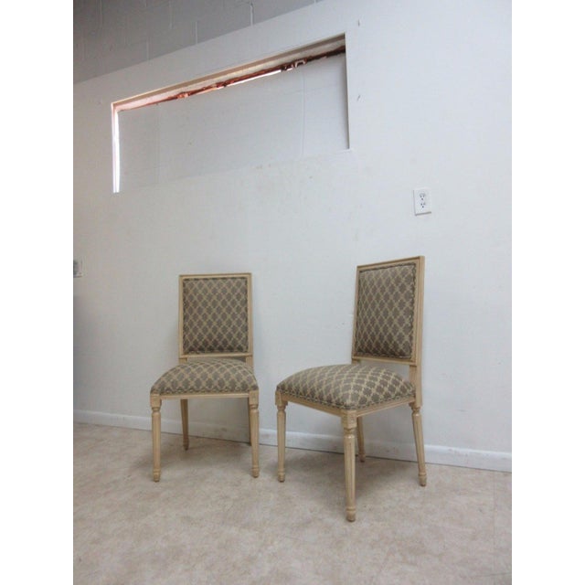 1990s 1990s Pair Ethan Allen Swedish Home Dining Room Desk Side Chair For Sale - Image 5 of 11