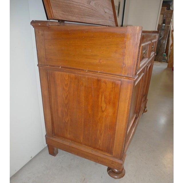 Antique Elm Sideboard, Early 1900s For Sale - Image 9 of 17