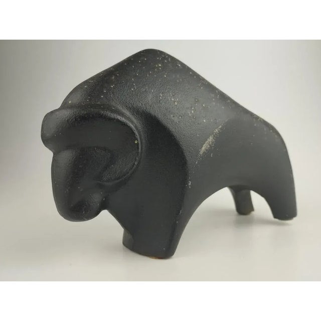 Mid-Century Modern Sculpture of Musk Ox in Cast Iron by Buderus Artificial Casting, 1960 For Sale - Image 3 of 9