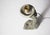Vintage Modern Brutalist Carved Wooden Table Lamp with Opal Globe, 1930s For Sale - Image 9 of 11