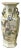 Chinese Scenery Graphic Hexagonal White Porcelain Art Vase For Sale