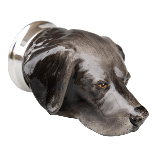 English Staffordshire Great Dane Dog Equestrian Stirrup Cup For Sale