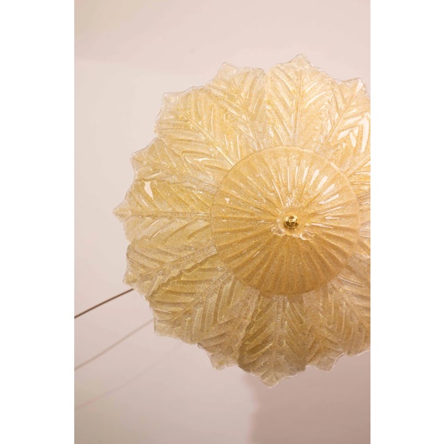 1970s 1970s Italian Murano Glass Gold Flush Mount For Sale - Image 5 of 12