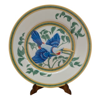 Porcelain Toucan Plate from Hermès, 1980s For Sale