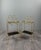 Vintage Side Tables in Gilt Metal with Glazed Ceramic Tops, 1960s, Set of 2 For Sale - Image 12 of 12