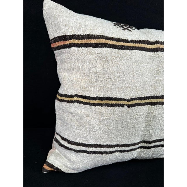 Turkish Hemp Pillow Cushion Natural Beige Brown Pillow Cushion Cover 24x24 #30380 Enhance your home decor with our Kilim...
