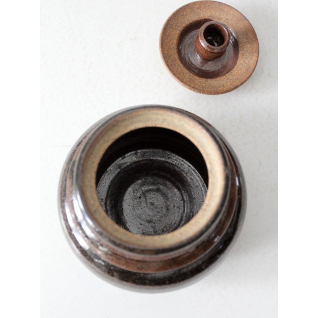 Vintage Studio Pottery Jar For Sale - Image 10 of 11