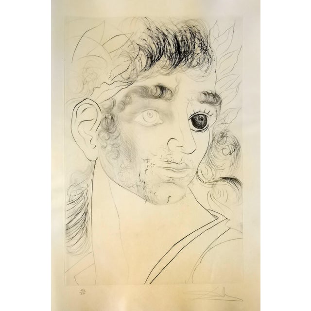 Salvador dali (1904-1989) - la ville odorante (the flagrant city) original drypoint etching by salvador dali. on...