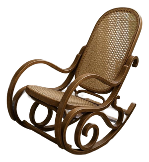 Vintage Bentwood Cane Rocking Chair – Thonet Style