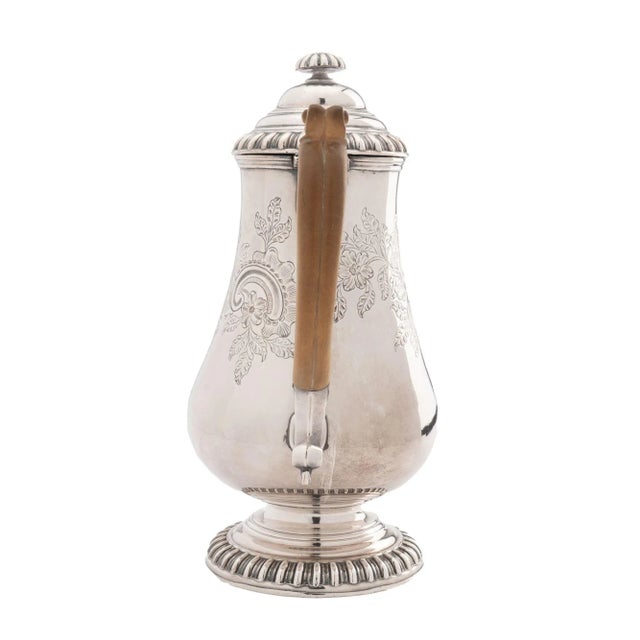 Rococo English Georgian Pyriform Sheffield Coffee Pot, C. 1750 For Sale - Image 3 of 13