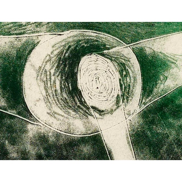 1940s Early Important Harry Bertoia Monotype, Framed For Sale - Image 4 of 8