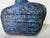 Contemporary Vintage Organic Blue Glazed Studio Pottery Vase, Signed JLM/ Sold For Sale - Image 3 of 12