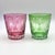 1940s Antique Bohemian Grape-Cut Harlequin Crystal Tumblers from Befos, 1850, Set of 6 For Sale - Image 5 of 8