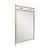 Encased in a luxurious gold frame, this mirror features welded rings on the back for effortless hanging. With intricate...